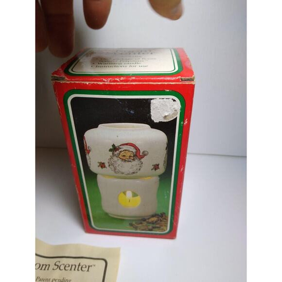 Vintage Christmas Potpourri Press Ceramic Room Scenter Santa Claus 1988 Holiday - Picture 7 of 10